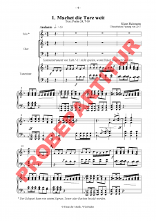 Machet die Tore weit - (Klavierauszug)