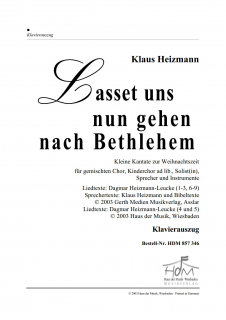 Lasset uns nun gehen Klavierauszug