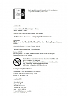 Lasset uns nun gehen Klavierauszug