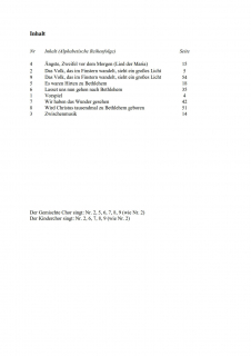 Lasset uns nun gehen Klavierauszug