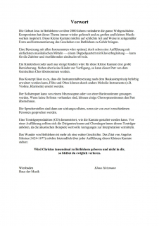 Lasset uns nun gehen nach Bethlehem Partitur