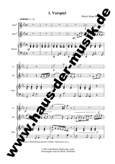 Lasset uns nun gehen nach Bethlehem Partitur