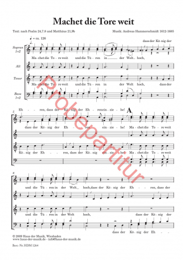Machet die Tore weit (Hammersch.) (GCh)