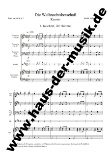 Die Weihnachtsbotschaft - (Partitur)