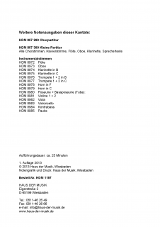 Halleluja! Lobet Gott (Orchesterpartitur)