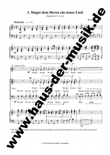 Singet dem Herrn Klavierauszug