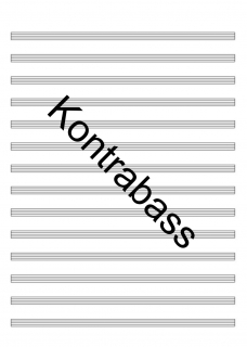 Halleluja! Lobet Gott (Kontrabass)