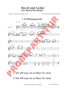 David+Goliat - Violine 1-2