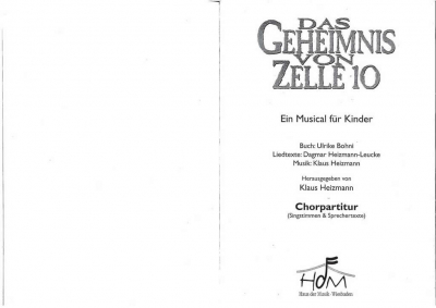 Das Geheimnis von Zelle 10 (Chorpartitur)