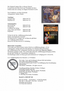 Das Geheimnis von Zelle 10 (Klavierauszug)