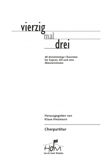 Vierzig mal drei - (Chorpartitur)