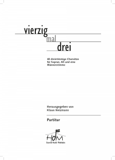 Vierzig mal drei - (Partitur)