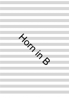 Gott sei Dank - Alternativ: Hornstimme in B