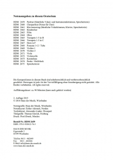 Macht hoch die Tür - (Partitur)