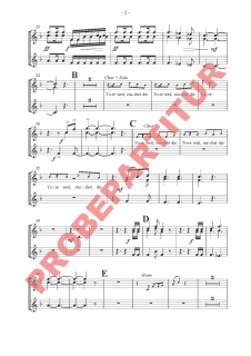 Macht hoch die Tür - (Trompete in C)