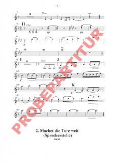 Macht hoch die Tür - (Violine 1)