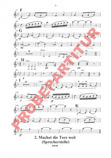 Macht hoch die Tür - (Violine 2)