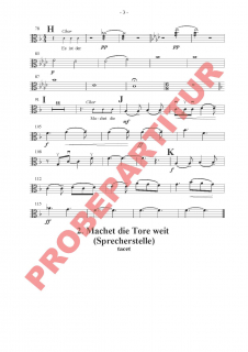 Macht hoch die Tür - (Viola)