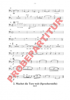 Macht hoch die Tür - (Kontrabass)