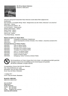 Jerusalem Schalom - (Kleine Partitur)