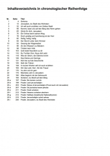 Jerusalem Schalom - (Kleine Partitur)