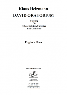 David - König, Sänger und Poet - (Englisch Horn)