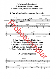 David - König, Sänger und Poet - (Englisch Horn)