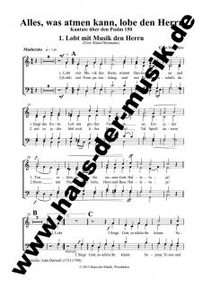 Alles, was atmen kann - Chorpartitur