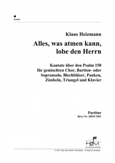 Alles, was atmen kann - Partitur