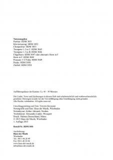 Alles, was atmen kann - Partitur