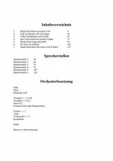 Singet dem Herrn Orchesterpartitur