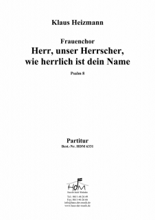 Herr, unser Herrscher, wie herrlich ist dein Name - Partitur