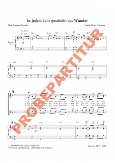 In jedem Jahr geschieht das Wunder (GCh)