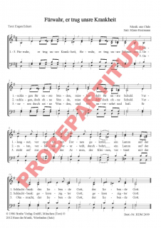 Fürwahr, er trug unsere Krankheit (aus Chile) (GCh)