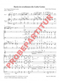 Darin ist erschienen die Liebe Gottes (GCh) Darin ist erschienen die Liebe Gottes (GCh)