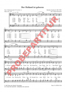 Der Heiland ist geboren (GCh)