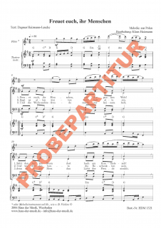 Freuet euch, ihr Menschen (GCh)