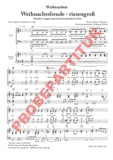 Weihnachtsfreude - riesengroß (GCh)