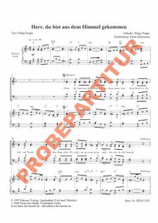 Herr, du bist aus dem Himmel gekommen (GCh)