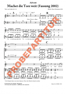 Machet die Tore weit (2002) (GCh)