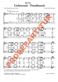 Lichterzeit - Freudenzeit (GCh)