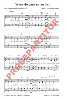 Wenn du ganz untern bist (GCh)