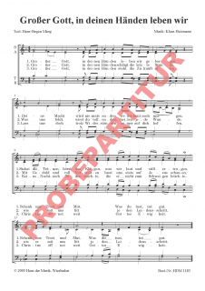 Großer Gott, in deinen Händen (GCh)
