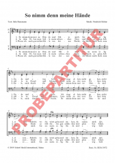 So nimm denn meine Hände (GCh)