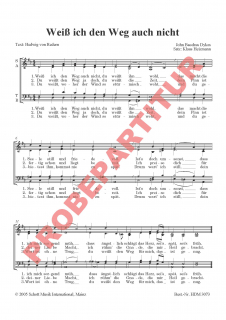 Weiß ich den Weg auch nicht (GCh)