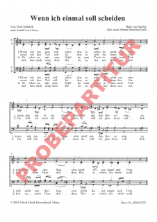 Wenn ich einem soll scheiden (GCh)