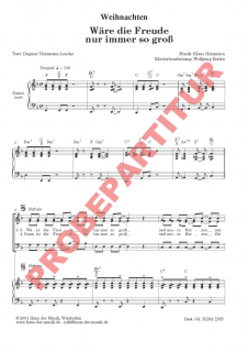 Wäre die Freude nur immer so groß (SAM)