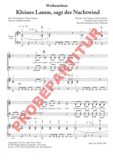 Kleines Lamm, sagt der Nachtwind (GCh)