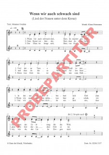 Wenn wir auch schwach sind (GCh)