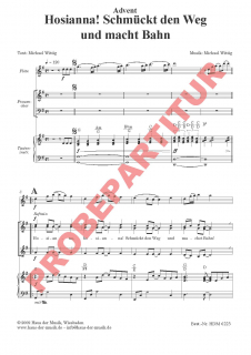 Hosianna! Schmückt den Weg (Partitur FCh)